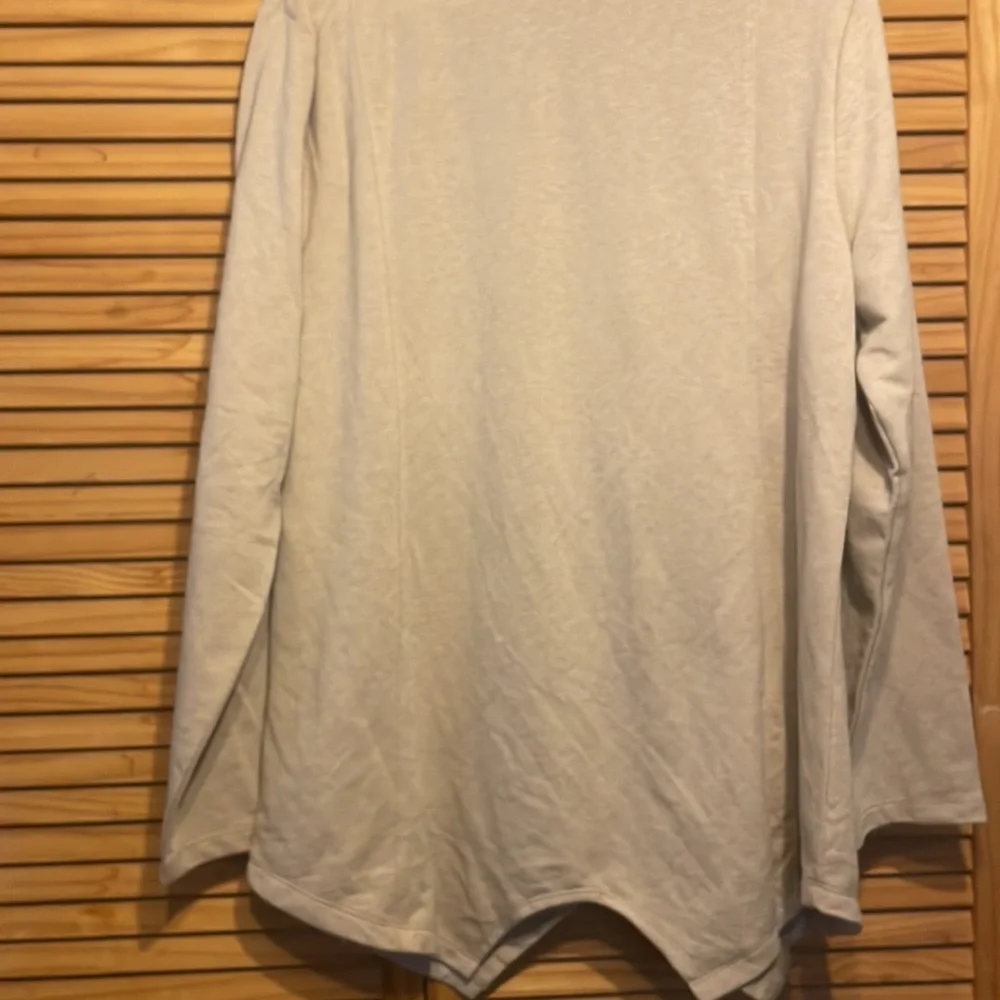 VENUS tan JACKET sharkbite hem TUNIC full zip pockets SIZE XL New - Picture 2 of 4